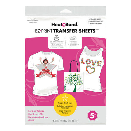 Heat n' Bond - Inkjet Transfer Sheets