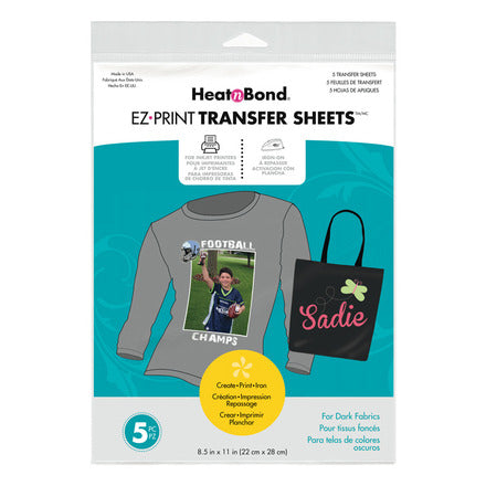 Heat n' Bond - Transfer Sheets Dark Fabric
