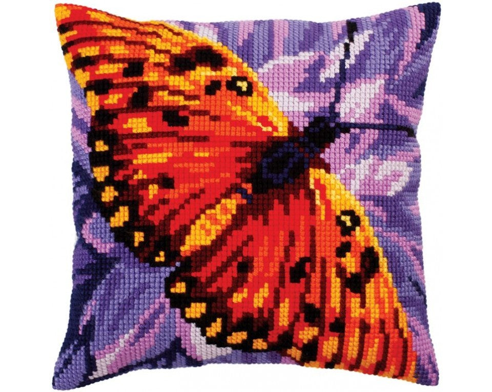 Útsaumur "Butterfly graphics" - 40x40cm