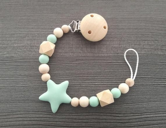 Schnulli Sílikon Stjörnur - Bleikar