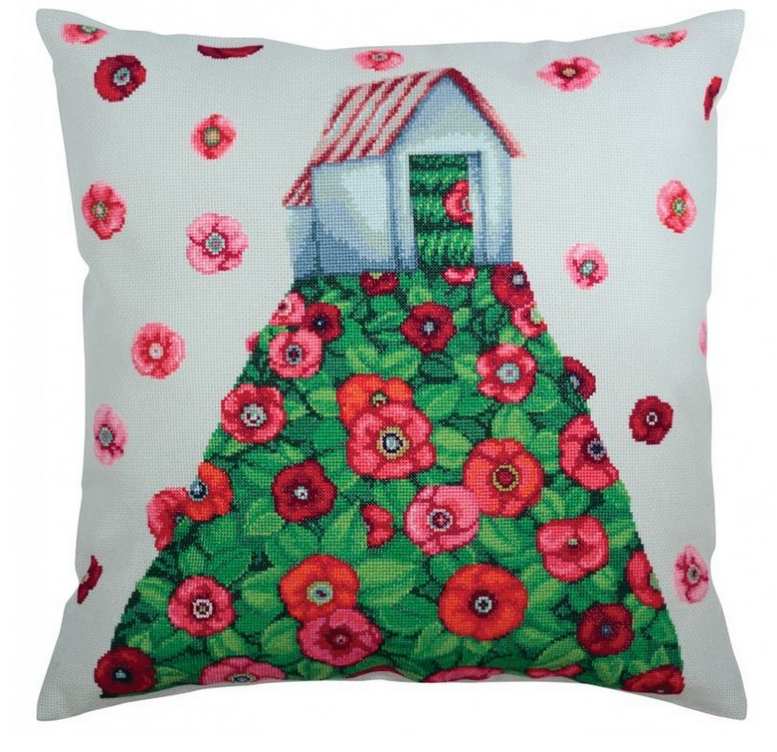 Útsaumur - Cross-stitch kit "Petals flying in transparent air"