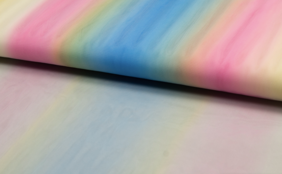 Mjúkt tjull (Tulle) - Rainbow Stripe
