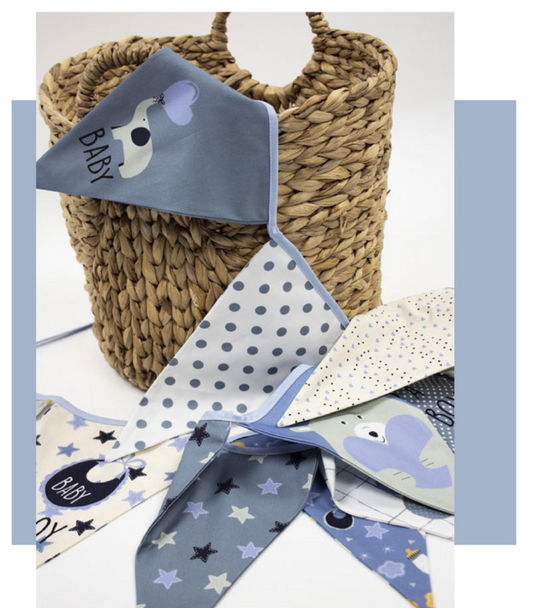 Panill fyrir Fánaborða Stráka - Poplin Bómullarefni