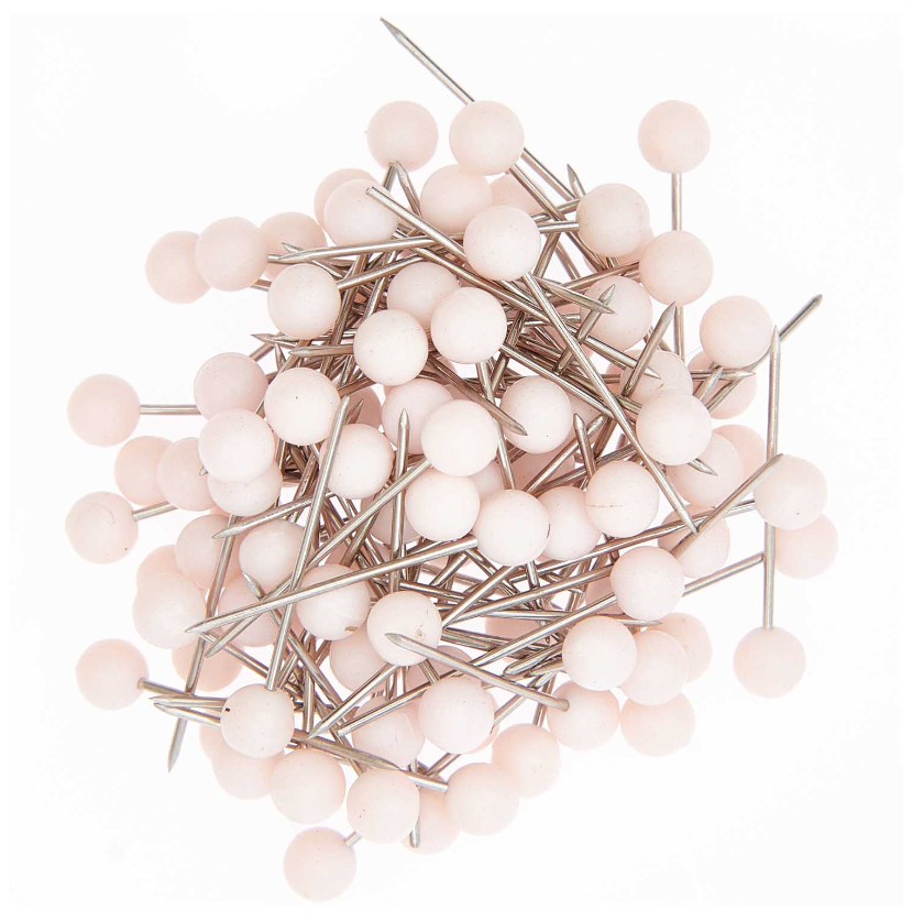 Skrautpinnar bleikir 16mm / 100stk