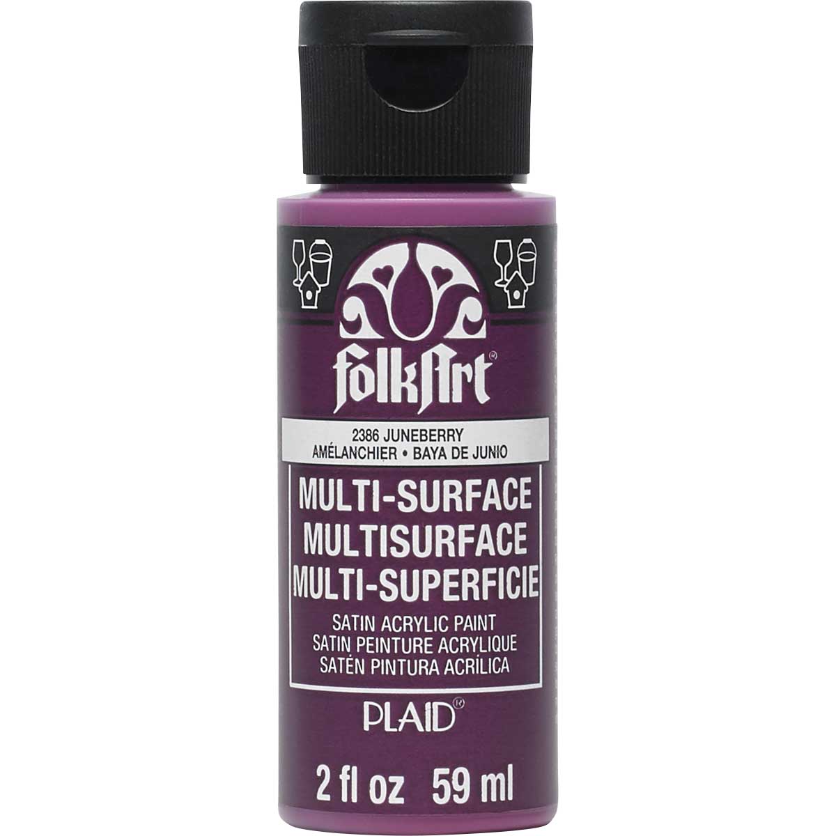 FolkArt Multi-Surface Akrílmálning 2oz - Margir litir