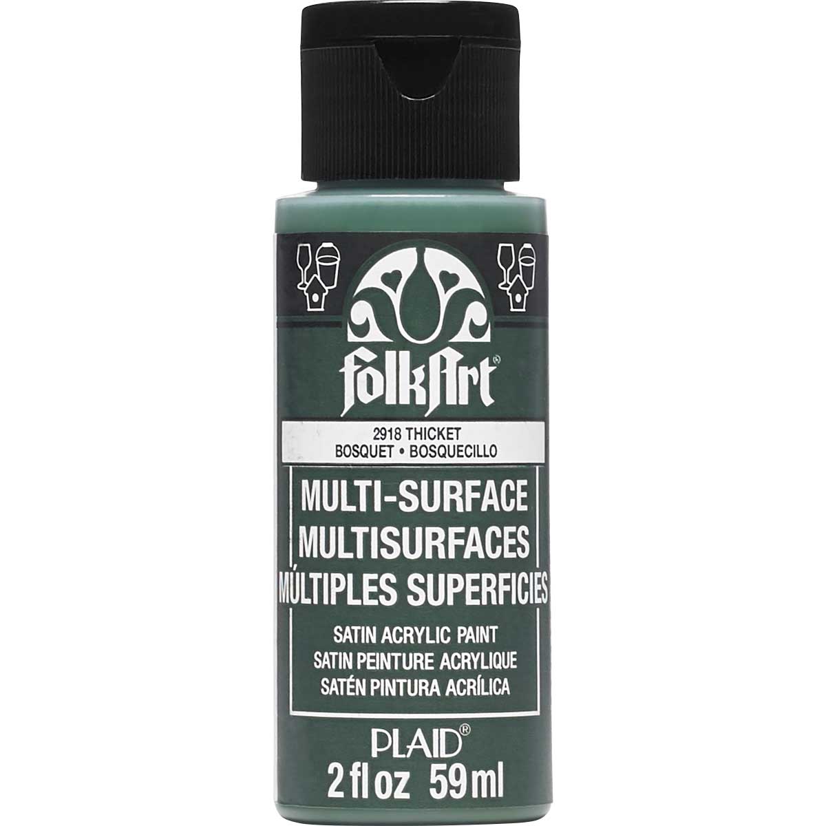 FolkArt Multi-Surface Akrílmálning 2oz - Margir litir