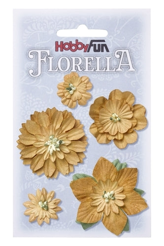 Florella Föndurblóm - Drapplitaðuð "Beige"
