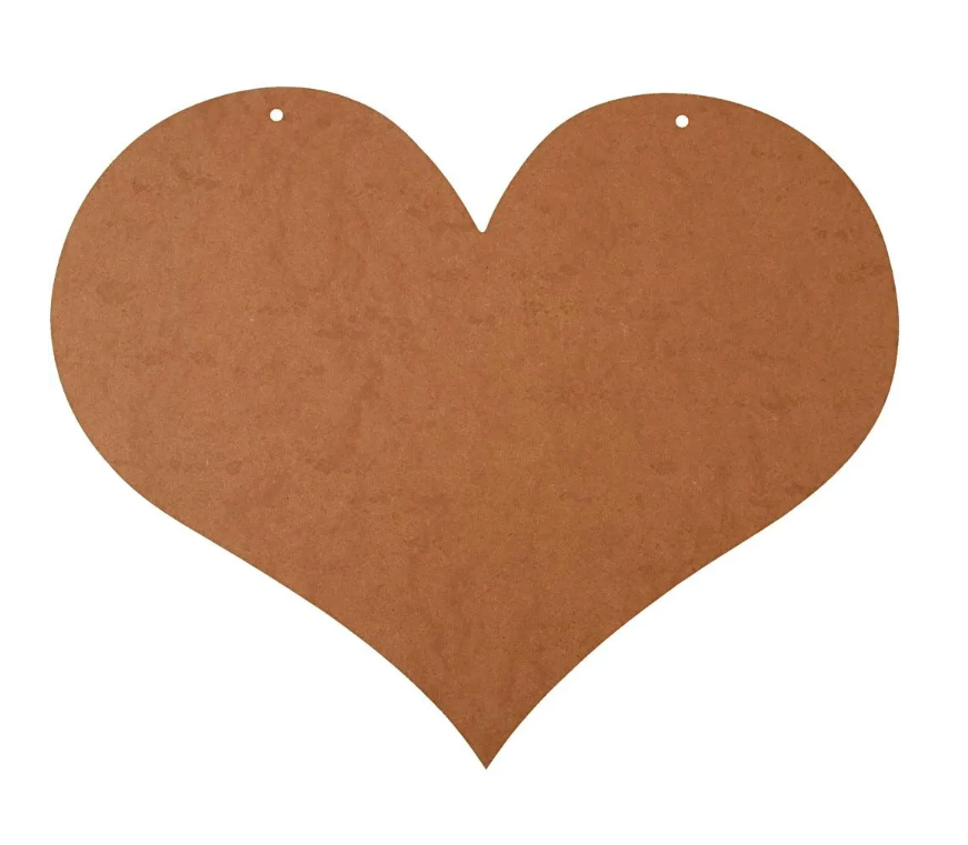 Hjarta 50x40sm/ 5mm