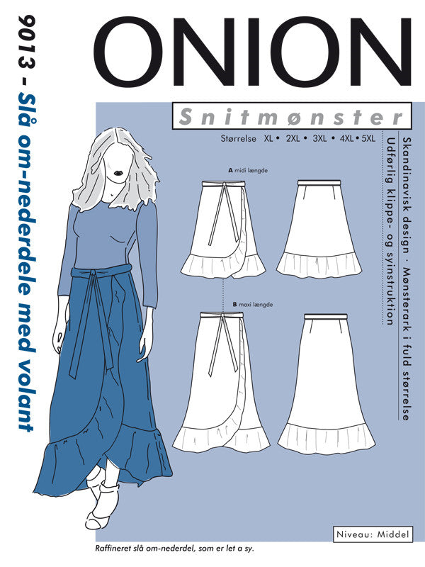 Snið/onion stærri stærðir