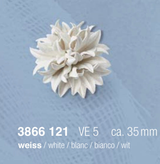 Florella Föndurblóm - Hvít "weiss"