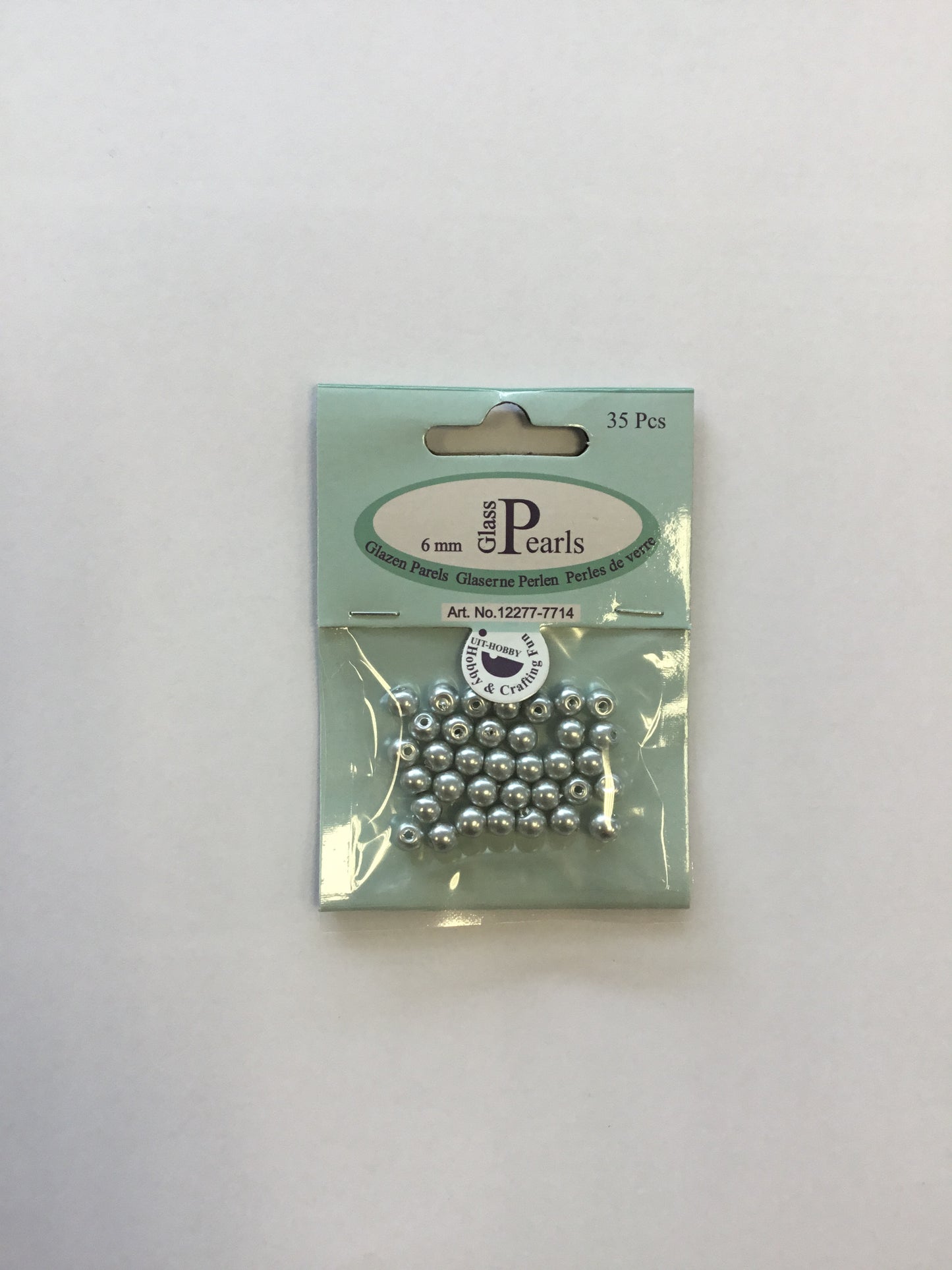 Glass Pearls 6mm - Grey