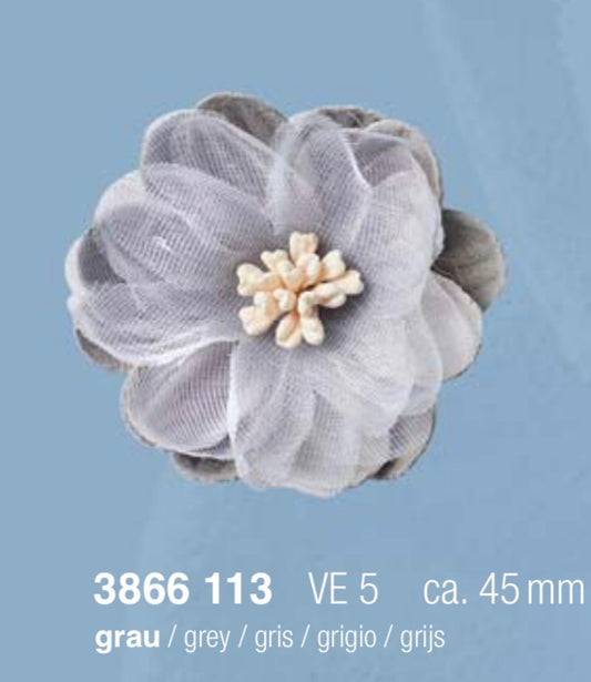 Florella Föndurblóm - Grá "grau"