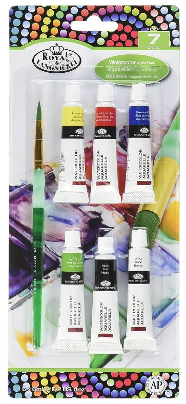 vatnslitir og pennsill