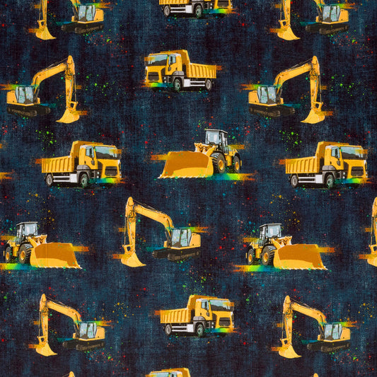 Bómullarjersey - Vehicles