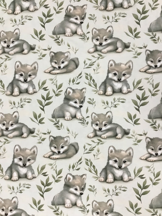 Bómullar jersey - puppies