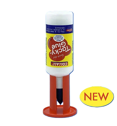 Glue bottle stand - red/blue