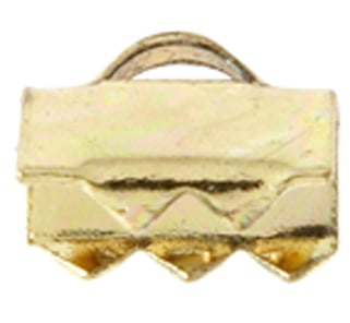 Ribbon/Cord Ends Gold 10mm
