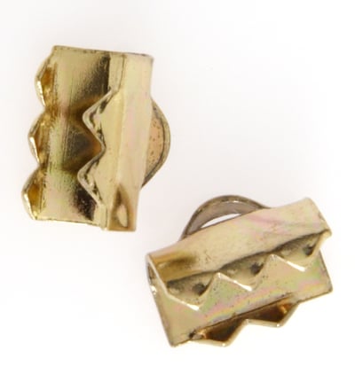 Ribbon/Cord Ends Gold 10mm