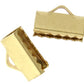 Ribbon/Cord Ends Gold 16mm