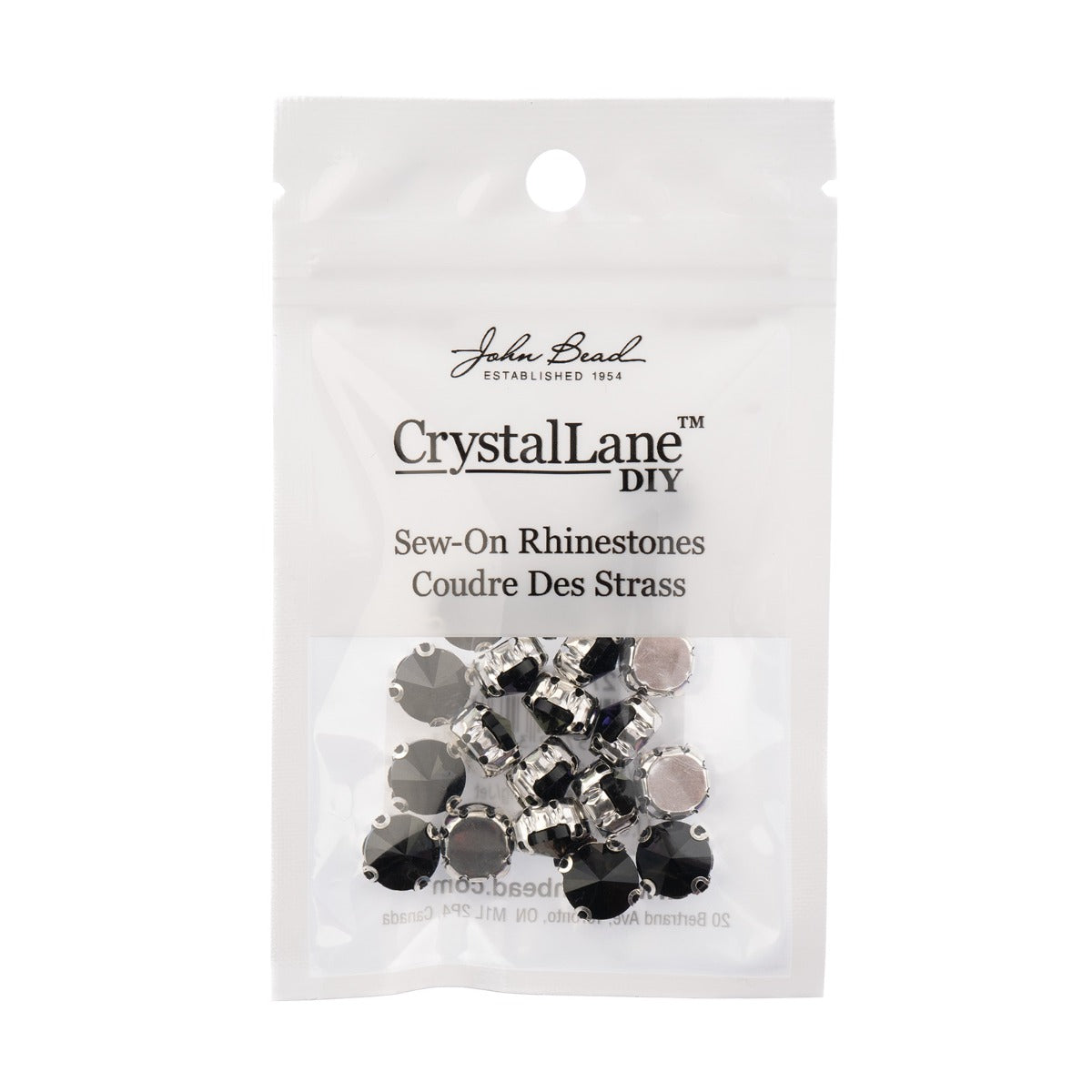 Skrautsteinar 'Sew on - Silver Setting
