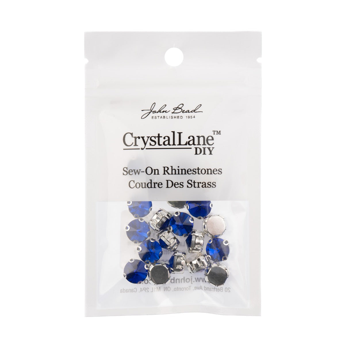 Skrautsteinar 'Sew on - Silver Setting