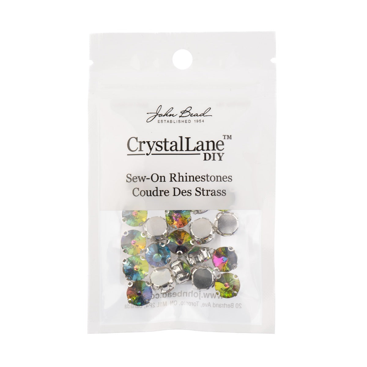 Skrautsteinar 'Sew on - Silver Setting