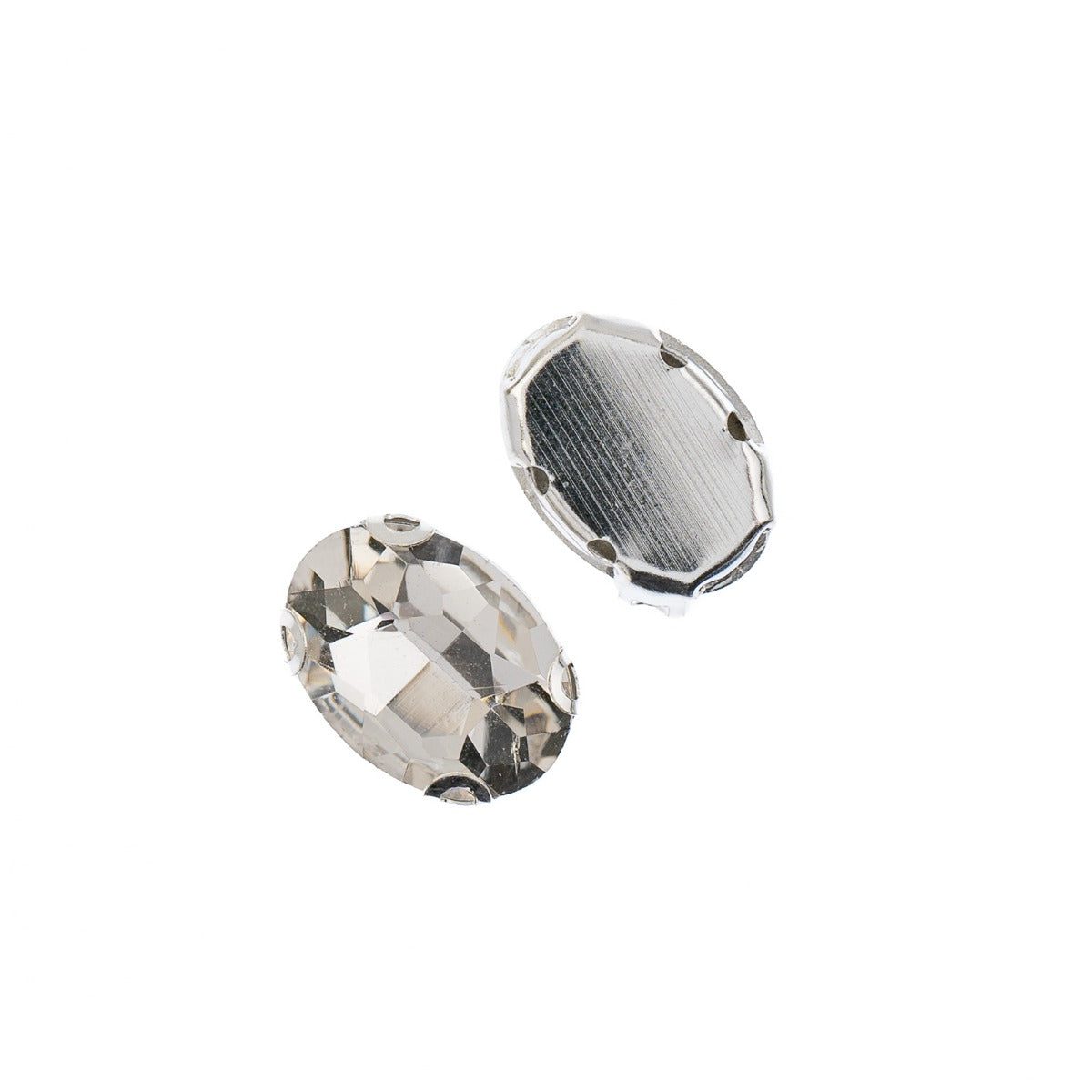 Skrautsteinar 'Sew on - Silver Setting