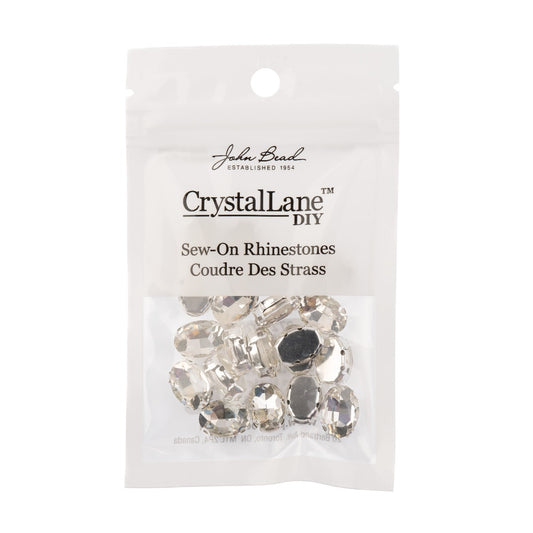 Skrautsteinar 'Sew on - Silver Setting