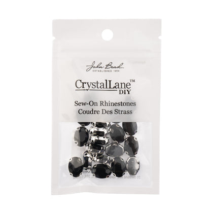 Skrautsteinar 'Sew on - Silver Setting