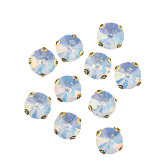 Skrautsteinar 'Sew on - Gold Setting