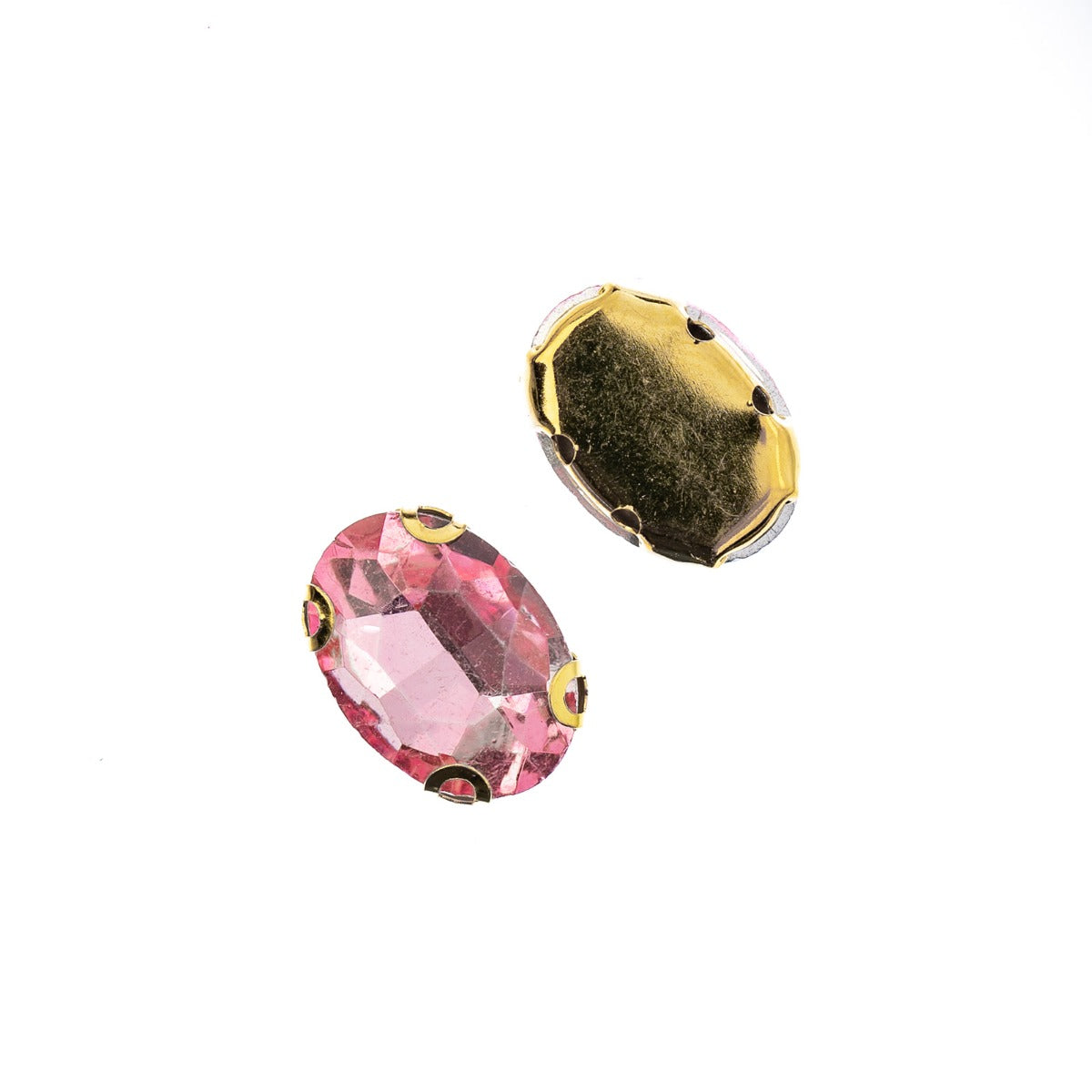 Skrautsteinar 'Sew on - Gold Setting