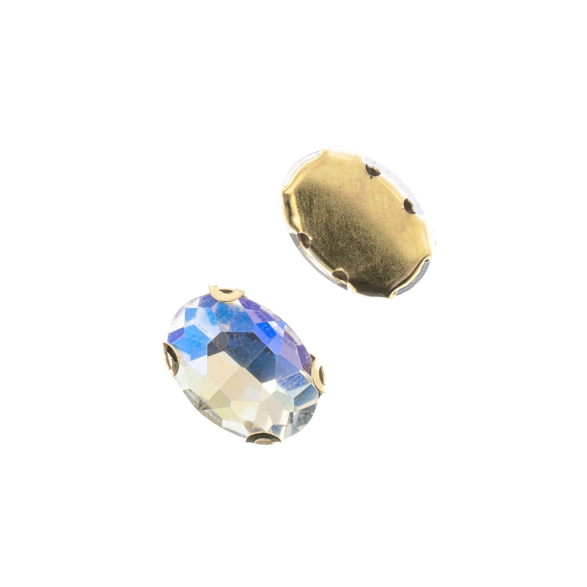 Skrautsteinar 'Sew on - Gold Setting