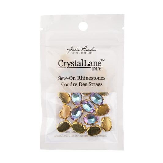 Skrautsteinar 'Sew on - Gold Setting