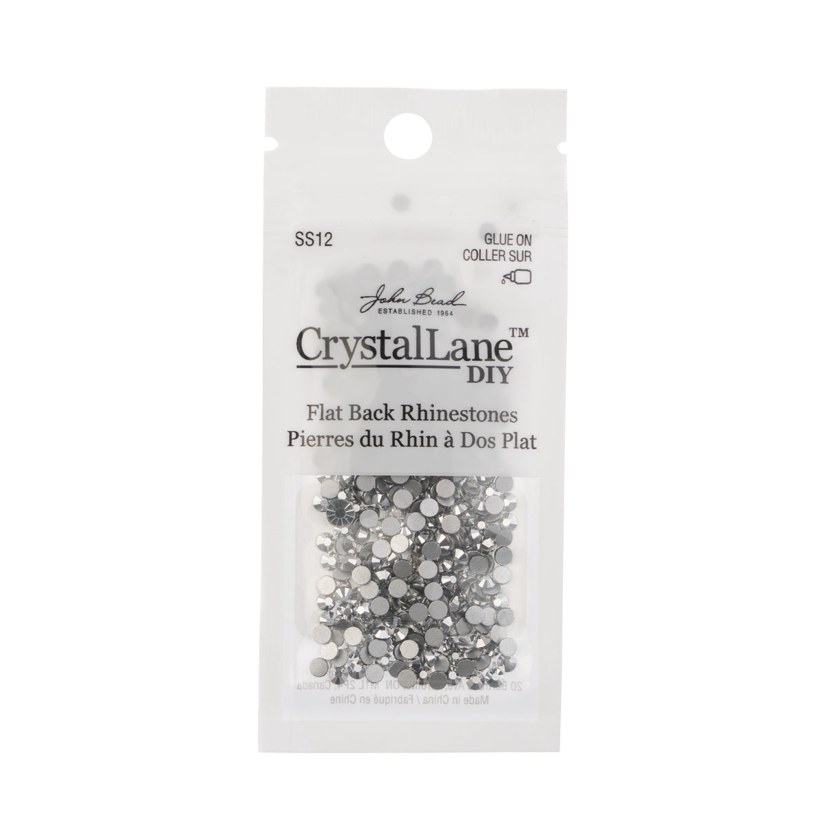 Ss12 Rhinestone Size Skrautsteinar - Rhinestone ss12 (3mm) – Föndra
