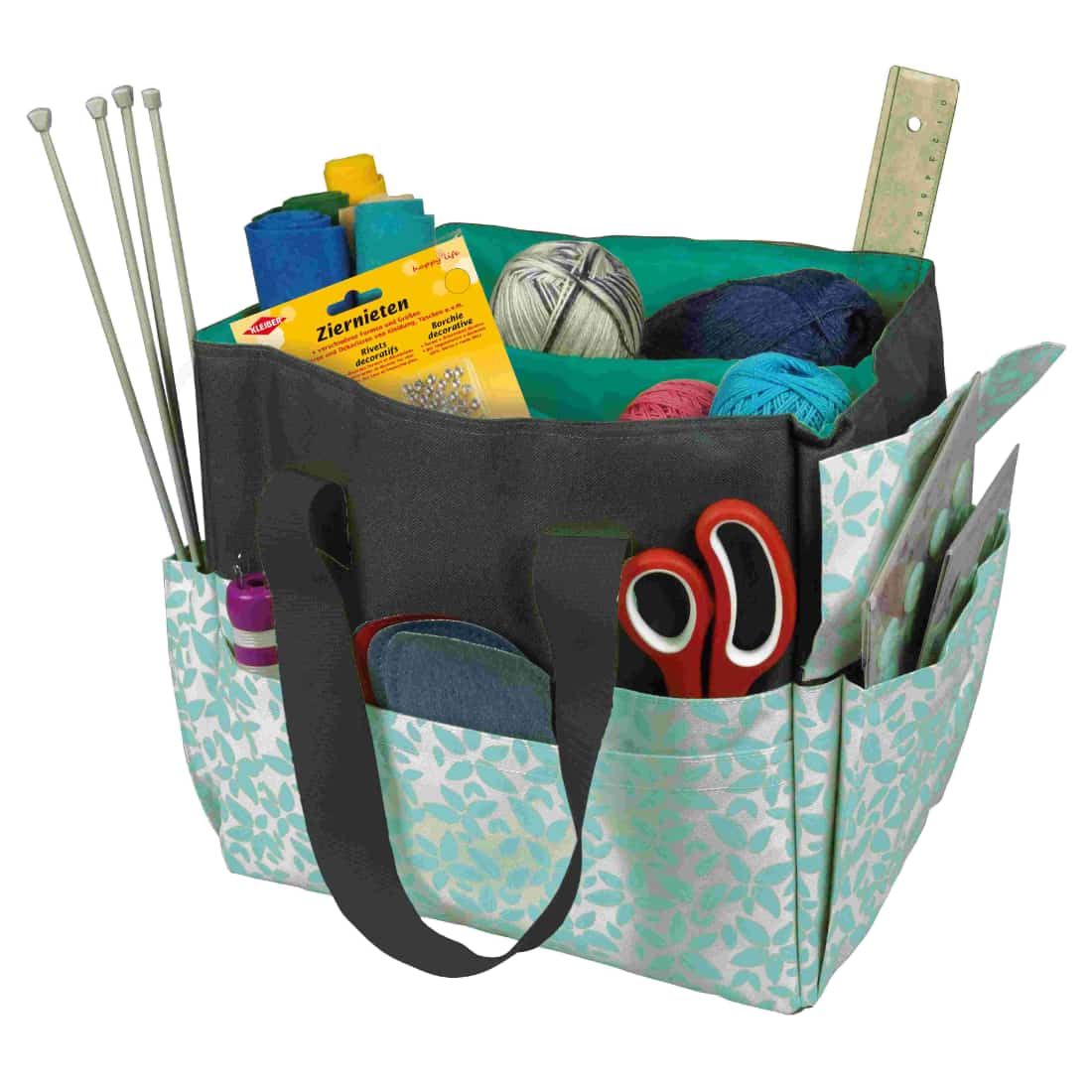 Sauma-Prjóna Taska - Aqua