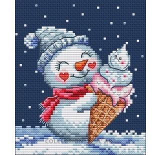 Útsaumur - Snowy treat