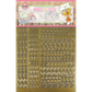 Límmiðar 3pk gold