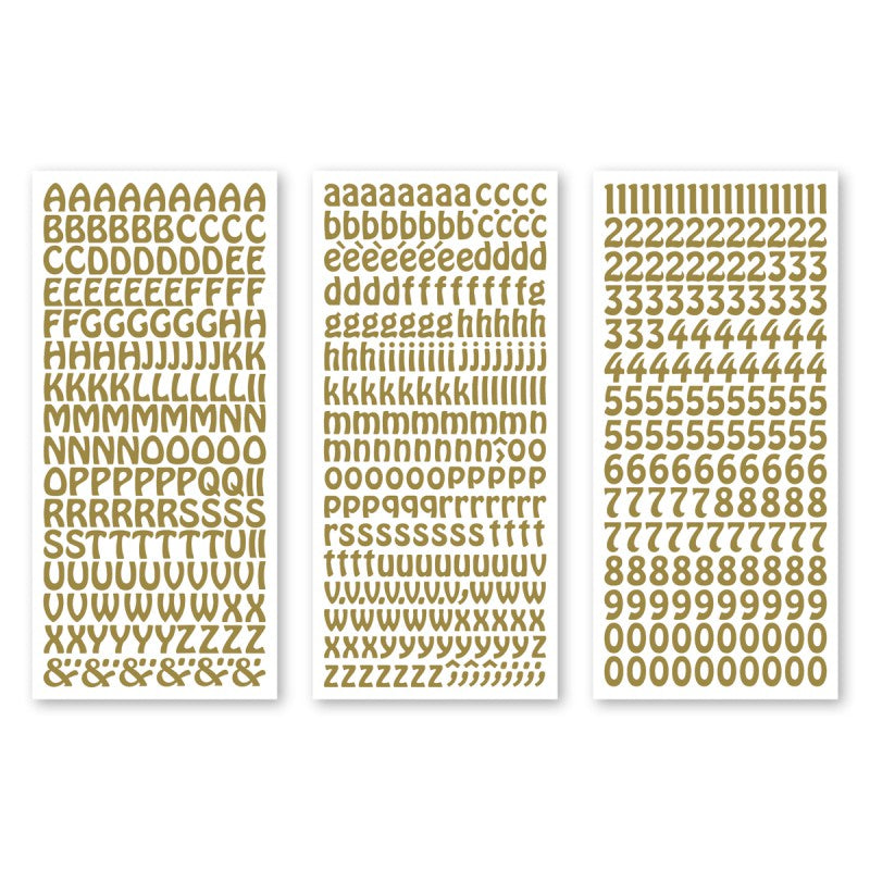 Límmiðar 3pk gold
