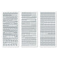 Límmiðar 3pk silver