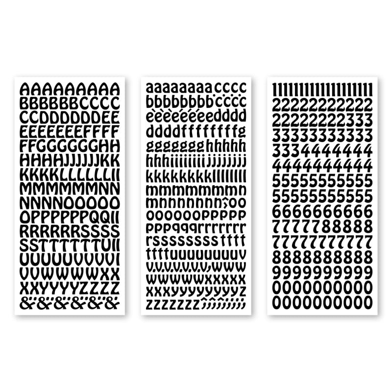 Límmiðar 3pk black