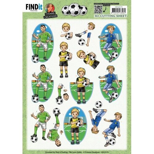 3D Cutting Sheet - Soccer