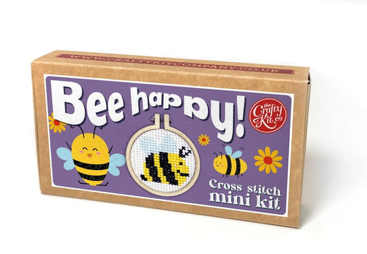 Útsaumur - Bee happy