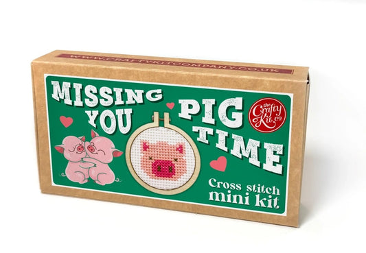 Útsaumur - Missing you pig time