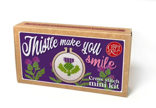 Útsaumur - Thistle make you smile