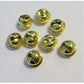 Bjöllur 15mm/8stk - Gold
