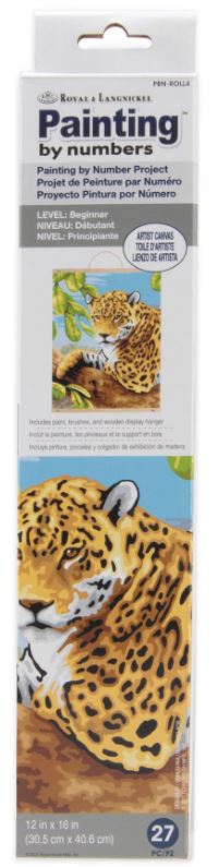 Painting by numbers - Leopard in a Tree