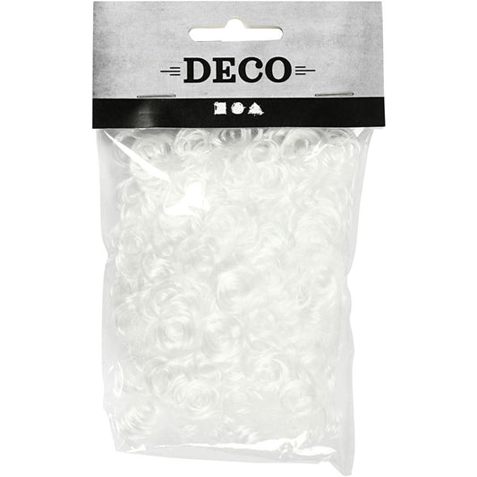 Krullað hár 15gr / hvítt