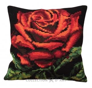 Útsaumur - Red Velvet Rose