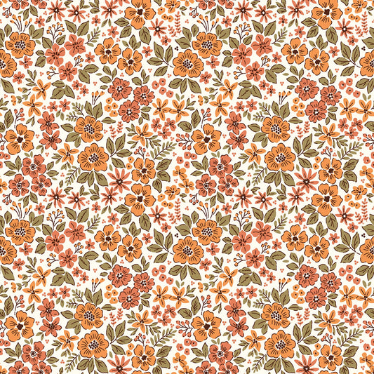 Poplin Floral - Off White