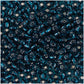 Perlur Rocaille 4mm - Petrol/Silver